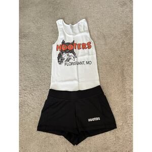 Hooters Waitress Uniform Outfit Tank Top And Shorts